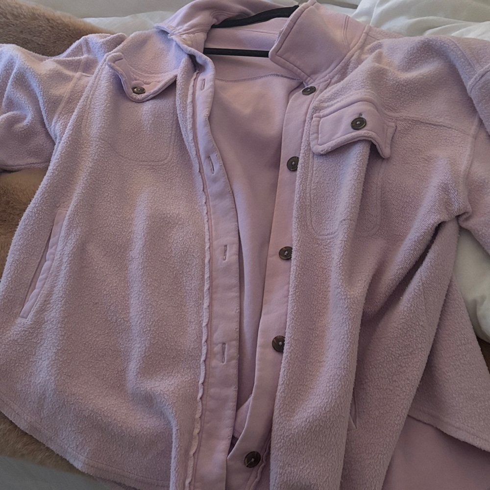 Free People Lavender Teddy Jacket